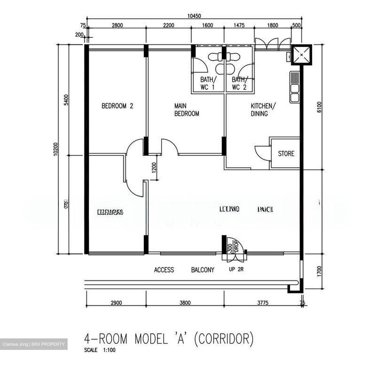 Blk 844 Yishun New Town (Yishun), HDB 4 Rooms #574047071